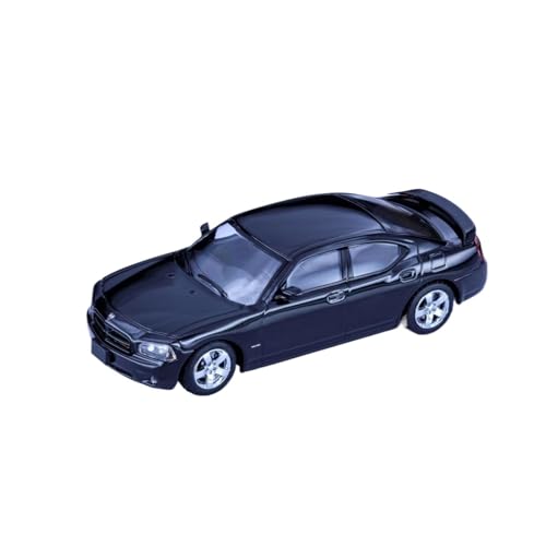Modellauto Im Maßstab 1:64 Für Dodge Charger 08 R/T Dayton Orange Legierung Automodell Metallguss Spielzeug Für Die Sammlung(Black) von YLQERZ