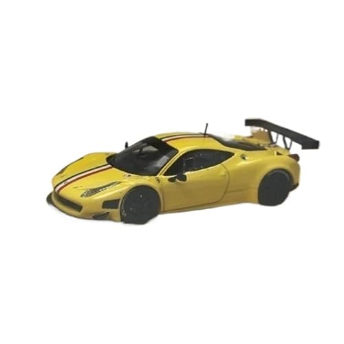 Modellauto Im Maßstab 1:64 Für Ferrari 458 Italia GT3 Gelb Legierung Auto Modell Desktop Dekoration Sammeln Für Die Sammlung Modellauto Im Maßstab 1:64 Für Ferrari 458 Italia GT3 Gelb Legierung Auto Modell Desktop Dekoration Sammeln Für Die Sammlung von YLQERZ