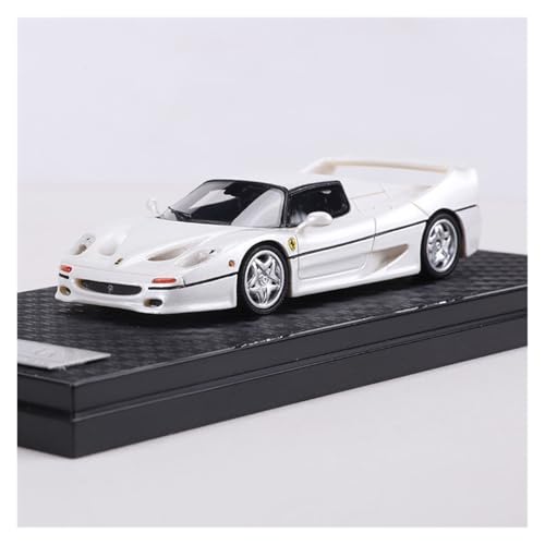 Modellauto Im Maßstab 1:64 Für Ferrari F50 Sportwagen Harz Modell Sammlung Ornamente Geeignet Für Geburtstage Und Weihnachtsüberraschungen Für Die Sammlung(White with Silver Wheels) von YLQERZ