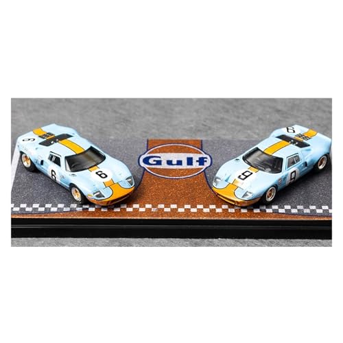 Modellauto Im Maßstab 1:64 Für Ford GT40 Mk1 Im Alter Von Version Legierung Auto Modell Kleine Skala Metall Set Ornamente Blau Für Die Sammlung von YLQERZ