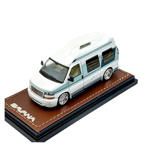 Modellauto Im Maßstab 1:64 Für GMC Savana Reise Business Auto Simulation Legierung Auto Modell Dekoration Hobby Sammlung Souvenirs Für Die Sammlung(White) von YLQERZ