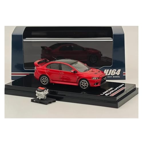 Modellauto Im Maßstab 1:64 Für Lancer Evolution XW Motor Display Modell Rot Metallic Schwarz Dach HJ642053CR Diecast Spielzeug Auto Für Die Sammlung Modellauto Im Maßstab 1:64 Für Lancer Evolution XW Motor Display Modell Rot Metallic Schwarz Dach HJ642053CR Diecast Spielzeug Auto Für Die Sammlung von YLQERZ