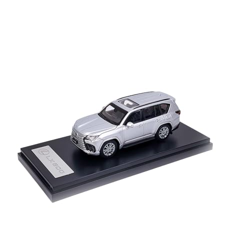 Modellauto Im Maßstab 1:64 Für Lexus LX600 SUV Legierung Auto Modell Erwachsene Sammlung Ornamente Dekoration Hobby Weiß Für Die Sammlung(Silver) von YLQERZ