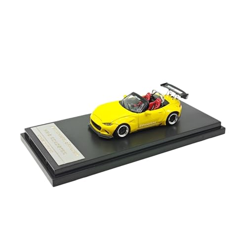 Modellauto Im Maßstab 1:64 Für Mazda MX-5 Galvanik Cabrio Legierung Auto Modell Kleine Maßstab Ornamente Spielzeug Für Die Sammlung(Yellow) von YLQERZ