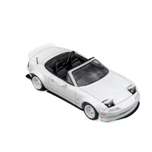 Modellauto Im Maßstab 1:64 Für Mazda MX5 Eunos Roadster NA Metall Weiß Legierung Auto Modell Kleine Maßstab Ornamente Schwarz Für Die Sammlung(White) von YLQERZ