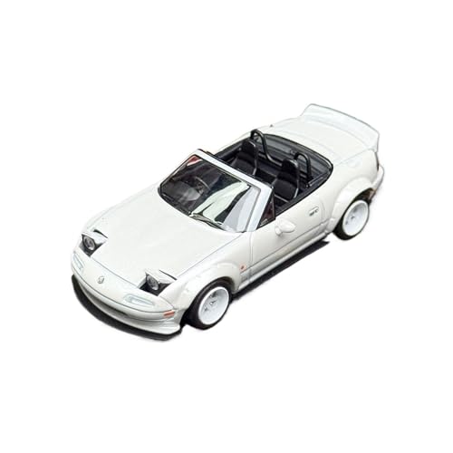 Modellauto Im Maßstab 1:64 Für Mazda MX5 Rocket Bunny Rocket Bunny Weißes Flip-Leichtmetall-Automodell Für Die Sammlung von YLQERZ
