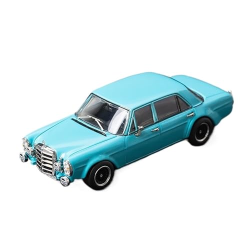 Modellauto Im Maßstab 1:64 Für Mercedes-Benz 300SEL W109 Blue Pig Lackiertes Legierungsautomodell Mit Blauen Ornamenten Für Die Sammlung von YLQERZ