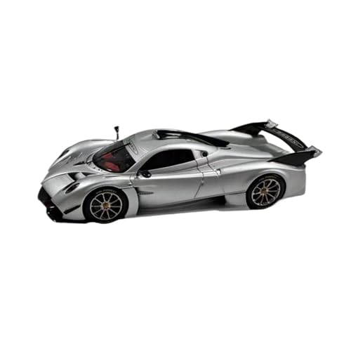 Modellauto Im Maßstab 1:64 Für Pagani Huayra R Schwarz Carbon Silber Harz Auto Modell Sammlung Spielzeug Ornamente Für Die Sammlung von YLQERZ