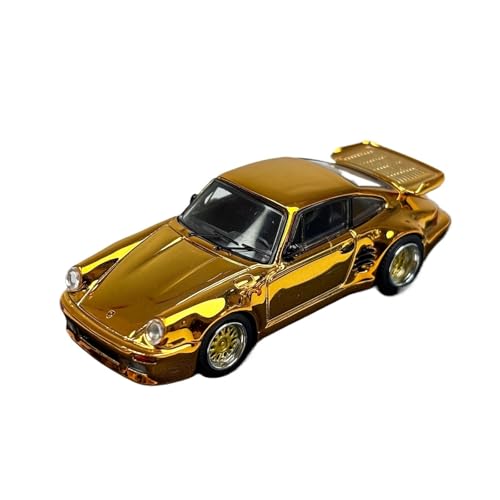 Modellauto Im Maßstab 1:64 Für Porsche 930 Blackbird 911 Turbo Golfküste Legierung Automodell Erwachsenensammlung Display Dekoration Für Die Sammlung(Gold) von YLQERZ