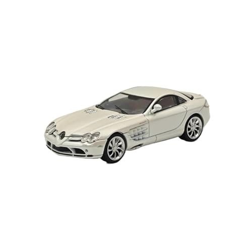 Modellauto Im Maßstab 1:64 Für SLR Weiß Diecast Modell Auto Miniatur Auto Spielzeug Sammlung Desktop Dekoration Für Die Sammlung von YLQERZ