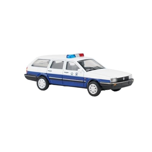Modellauto Im Maßstab 1:64 Für Santana Reise Edition Öffentliche Sicherheit Miniatur Modell Diecast Auto Modell Weiß Für Die Sammlung von YLQERZ