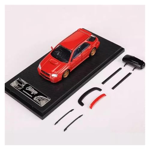 Modellauto Im Maßstab 1:64 Für Subaru Impreza STI 8 Generation Reise/Limousine Legierung Auto Modell Sammlung Dekoration Für Die Sammlung(Red 2) von YLQERZ