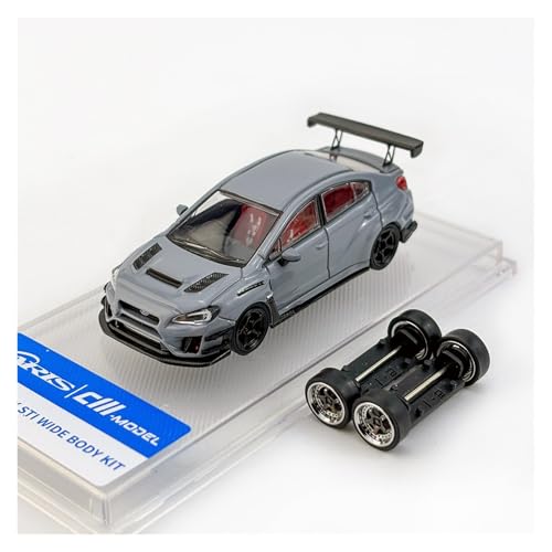 Modellauto Im Maßstab 1:64 Für Subaru STI Varis Wide Body Modifizierter Zementgrauer Legierungsdruckguss-Metallmodell-Spielzeug-Sportwagen Für Die Sammlung von YLQERZ