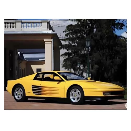 Modellauto Im Maßstab 1:64 Für Testarossa Supercar Harz Auto Modell Erwachsene Souvenir Klassische Statische Display Sammler Spielzeug Rot Für Die Sammlung(Yellow) von YLQERZ