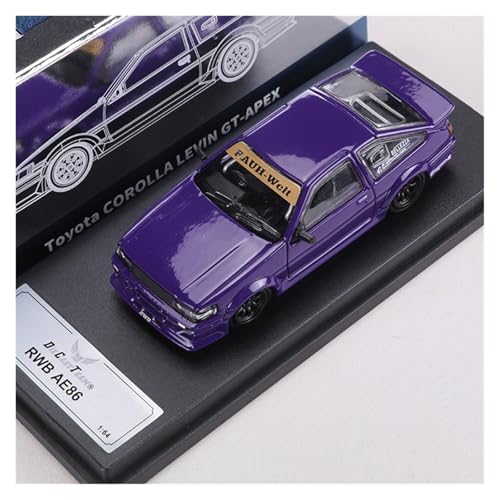 Modellauto Im Maßstab 1:64 Für Toyota AE86 Wide Body Modifizierte Version Legierungsauto-Modellsammlung Geeignet Für Erwachsene Und Sammler Für Die Sammlung(Purple) von YLQERZ