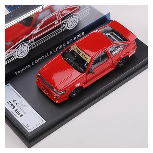 Modellauto Im Maßstab 1:64 Für Toyota AE86 Wide Body Modifizierte Version Legierungsauto-Modellsammlung Geeignet Für Erwachsene Und Sammler Für Die Sammlung(Red) von YLQERZ