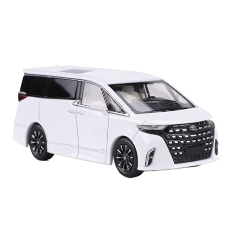 Modellauto Im Maßstab 1:64 Für Toyota Alphard MPV Kommerziellen Fahrzeug 2023 Legierung Auto Modell Sammlung Schwarz Für Die Sammlung(White) von YLQERZ