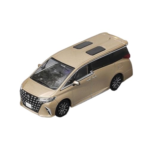 Modellauto Im Maßstab 1:64 Für Toyota Alphard MPV Kommerziellen Fahrzeug 2024 Legierung Auto Modell Sammlung Schwarz Souvenir Für Die Sammlung(Gold Right Rudder) von YLQERZ