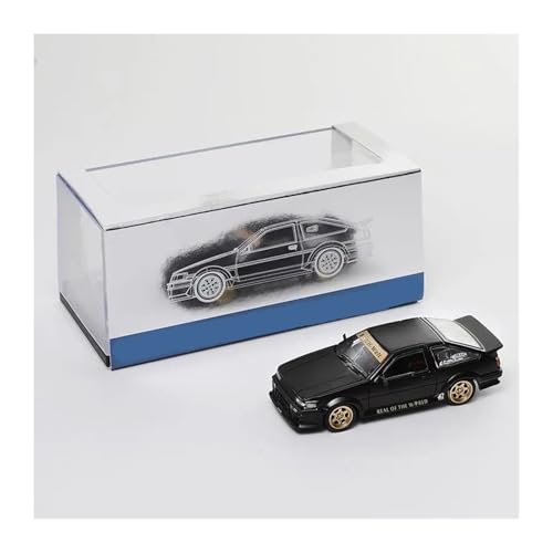 Modellauto Im Maßstab 1:64 Für Toyota Corolla Levin E86 JDM Legierung Gießt Druck Spielzeug Fahrzeuge Miniatur Maßstab Modell Auto Für Die Sammlung(Black) von YLQERZ