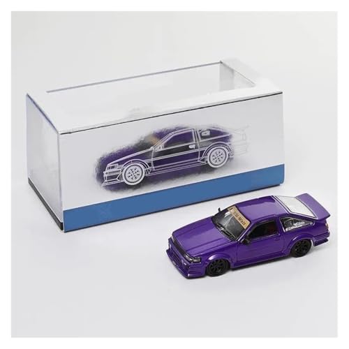 Modellauto Im Maßstab 1:64 Für Toyota Corolla Levin E86 JDM Legierung Gießt Druck Spielzeug Fahrzeuge Miniatur Maßstab Modell Auto Für Die Sammlung(Purple) von YLQERZ