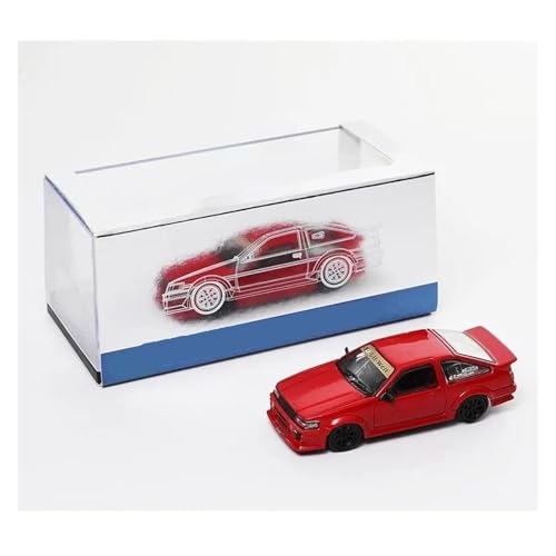 Modellauto Im Maßstab 1:64 Für Toyota Corolla Levin E86 JDM Legierung Gießt Druck Spielzeug Fahrzeuge Miniatur Maßstab Modell Auto Für Die Sammlung(Red) von YLQERZ