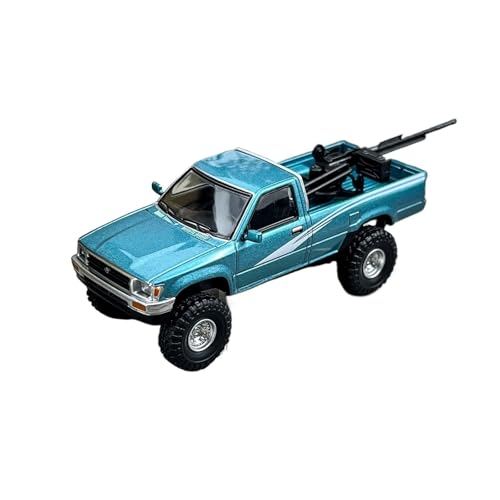 Modellauto Im Maßstab 1:64 Für Toyota Hilux 1995 Einreihiges 4WD-Legierungsautomodell Geeignet Für Hobbyspielzeug Für Erwachsene Für Die Sammlung(Cyan) von YLQERZ