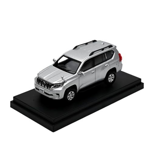 Modellauto Im Maßstab 1:64 Für Toyota Landcruiser Prado Prado Legierung Auto Modell Artefakt Ornament Erwachsene Sammlung Für Die Sammlung(Silver) von YLQERZ