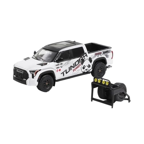 Modellauto Im Maßstab 1:64 Für Toyota Pickup Truck Tundra Mit Zubehör Legierung Auto Modell Sammlung Ornamente Weiß Für Die Sammlung(Style 1) von YLQERZ