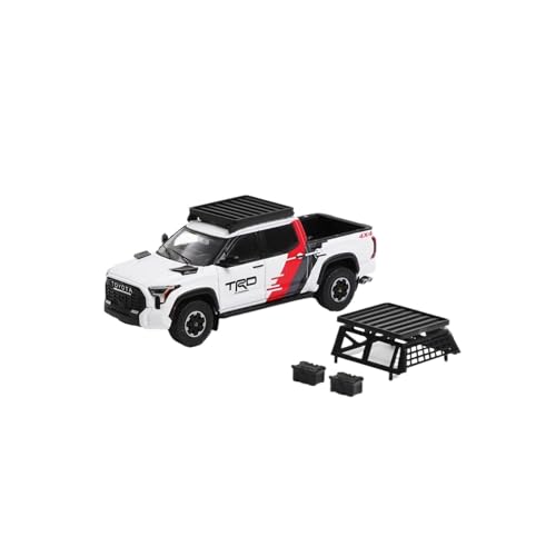 Modellauto Im Maßstab 1:64 Für Toyota Pickup Truck Tundra Mit Zubehör Legierung Auto Modell Sammlung Ornamente Weiß Für Die Sammlung(Style 2) von YLQERZ