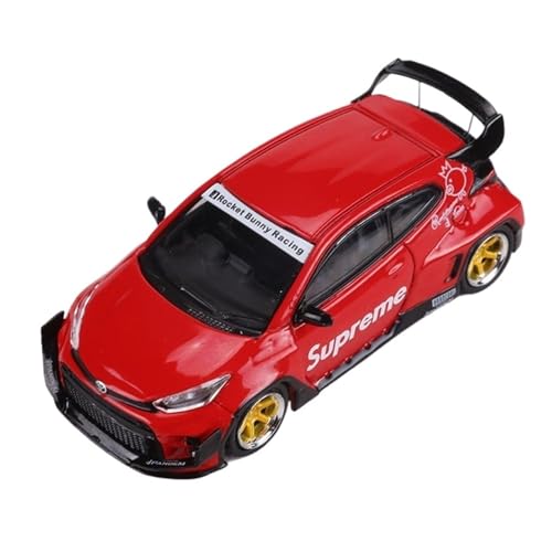 Modellauto Im Maßstab 1:64 Für Toyota Yaris Pandem Rocket Rabbit Legierung Automodell Rot Statisches Fahrzeug Erwachsenensammlung Für Die Sammlung(Red) von YLQERZ