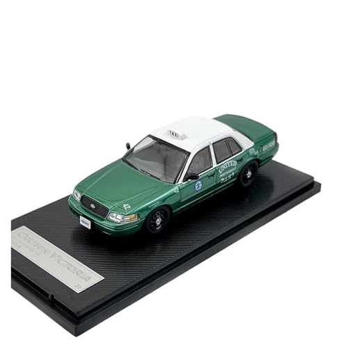 Modellauto Im Maßstab 1:64 Für Victoria Crown New York Taxi Gelb/Grün Erwachsene Sammler Diecast Automodell Für Die Sammlung(Green) von YLQERZ