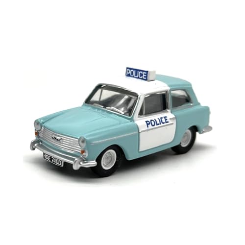 Modellauto Im Maßstab 1:76 Kleine Skala Für A40 Polizei Auto Modell Legierung Sammlung Desktop Dekoration Metall Blau Für Die Sammlung von YLQERZ