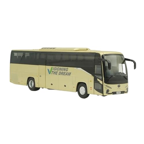 Modellauto Im Maßstab Diecast Alloy 1:42 Für HIGER V12 Bus Spielzeug Autos Modell Klassiker Nostalgie Erwachsene Souvenir Gelb Für Die Sammlung von YLQERZ