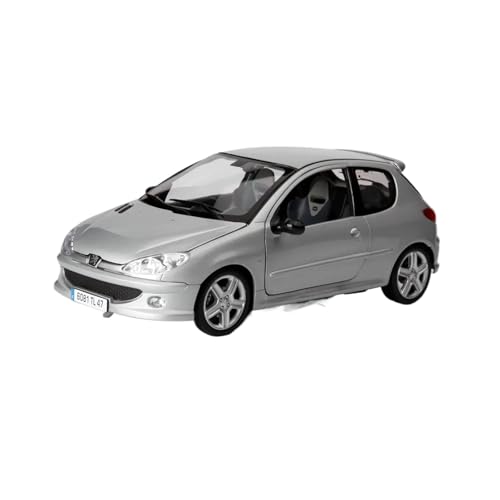 Modellauto Im Maßstab Druckguss Für 206 RC 2003 Silber 1:18 Legierung Simulation Auto Modell Hobby Sammlung Ornamente Coupe Souvenir Für Die Sammlung von YLQERZ