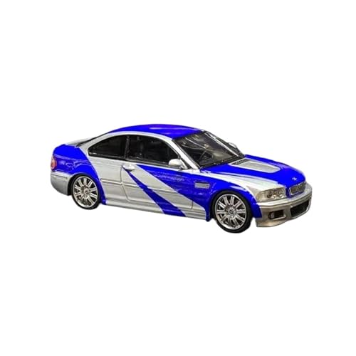 Modellauto Im Maßstab Druckguss Für SW BMW E46 M3 Blau-Weiß-Lackierung Maßstab 1:64 Legierung Oldtimer-Modell Spiel Fans Hobby Für Die Sammlung von YLQERZ