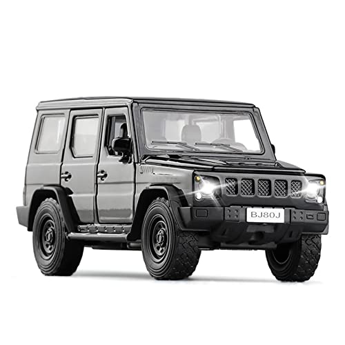 Modellauto Im Maßstab Für BAIC Motor Warriors BJ80 1 32 Legierung Supercar Modell Sound Und Licht Ziehen Spielzeug Geschenksammlung Zurück Für Die Sammlung(B) von YLQERZ
