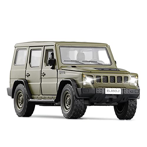 Modellauto Im Maßstab Für BAIC Motor Warriors BJ80 1 32 Legierung Supercar Modell Sound Und Licht Ziehen Spielzeug Geschenksammlung Zurück Für Die Sammlung(C) von YLQERZ