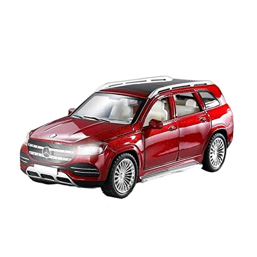 Modellauto Im Maßstab Für Benz GLS 580 SUV 1 24 Legierung Automodell Metalldruckguss Spielzeugfahrzeuge Geschenksammlung Für Die Sammlung(Rot) von YLQERZ