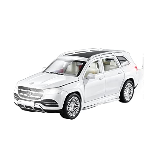 Modellauto Im Maßstab Für Benz GLS 580 SUV 1 24 Legierung Automodell Metalldruckguss Spielzeugfahrzeuge Geschenksammlung Für Die Sammlung(White) von YLQERZ