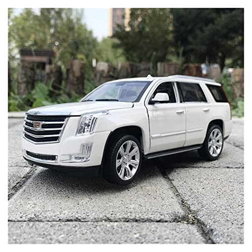 Modellauto Im Maßstab Für Cadillac Escalade 2017 SUV 1 24 Legierung Automodell Diecast Spielzeugfahrzeuge Geschenksammlung Für Die Sammlung(White) von YLQERZ