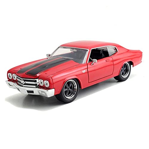 Modellauto Im Maßstab Für Chevrolet Chevelle SS 1970 1 24 Legierung Automodell Kinder Druckguss Spielzeug Geschenke Sammlung Für Die Sammlung(Rot) von YLQERZ