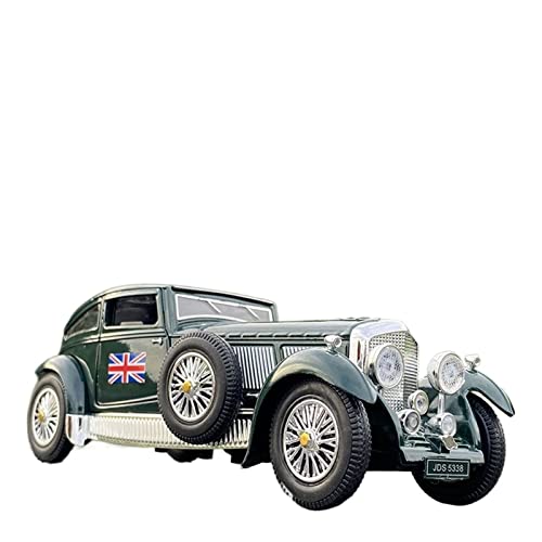 Modellauto Im Maßstab Für Continental 8L 1:28 Alu-Oldtimer-Modell Sound Und Licht Druckguss Spielzeug Geschenke Sammlung Ornament Für Die Sammlung(Grün) von YLQERZ