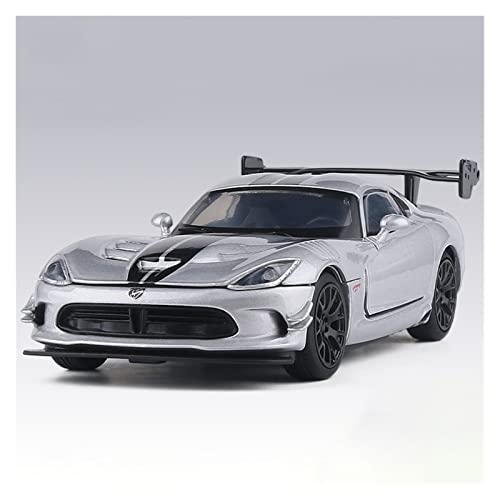 Modellauto Im Maßstab Für Dodge Viper ACR 1 32 Legierung Supercar Modell Sound Und Leichtmetall Spielzeugfahrzeuge Kinder Geschenkkollektion Für Die Sammlung(Titanium) von YLQERZ