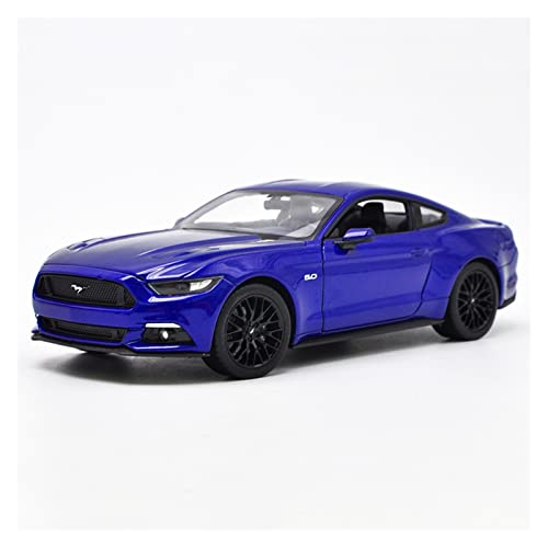 Modellauto Im Maßstab Für Ford Mustang GT 2015 1 24 Legierung Automodell Kinder Druckguss Spielzeug Geschenke Sammlung Ornament Für Die Sammlung(Blau) von YLQERZ