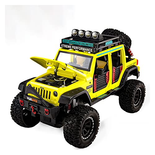Modellauto Im Maßstab Für Gladiator Wrangler 2015 1 24 Modifizierte Legierung Automodell Simulation Diecast Fahrzeuge Geschenke Sammeln Für Die Sammlung(Yellow) von YLQERZ