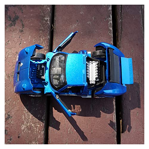 Modellauto Im Maßstab Für Lambo Miura Jota 1 32 Legierung Automodell Sound Light Pull Back Spielzeugfahrzeug Kinder Geschenke Sammlung Für Die Sammlung(Blau) von YLQERZ