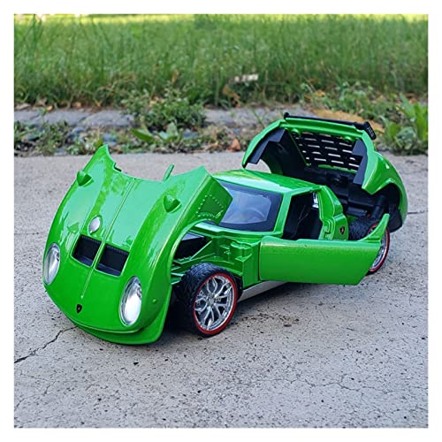 Modellauto Im Maßstab Für Lamborghini Miura JOTA V12 1 32 Legierung Sportwagen Modell Sound Und Licht Kinderspielzeug Geschenkkollektion Für Die Sammlung(Grün) von YLQERZ