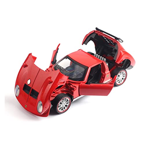Modellauto Im Maßstab Für Lamborghini Miura JOTA V12 1 32 Legierung Sportwagen Modell Sound Und Licht Kinderspielzeug Geschenkkollektion Für Die Sammlung(Rot) von YLQERZ
