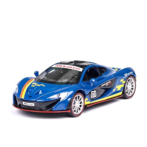 Modellauto Im Maßstab Für McLaren P1 GTR 1 32 Legierung Sportwagen Modell Sound Und Licht Spielzeugfahrzeuge Kinder Geschenkkollektion Für Die Sammlung(Schwarz) von YLQERZ