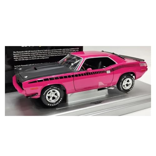 Modellauto Im Maßstab Für PLH AAR Cuda Maßstab 1:18 Hobby Sammlung Modell Muscle Car Rosa Für Ornamente Display Spielzeug Souvenirs Für Die Sammlung von YLQERZ
